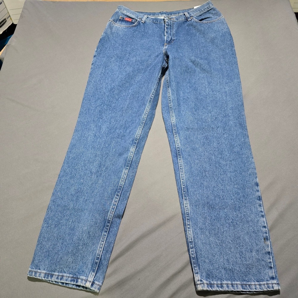 new vintage Brittania Straight Leg Jeans Womens 16 Blue Medium Wash 100% Cotton